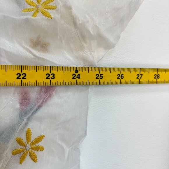 NWOT Johnny Was Texa Embroidered Floral Top Button-Down Tunic Shirt Blouse Sz S - Picture 13 of 15